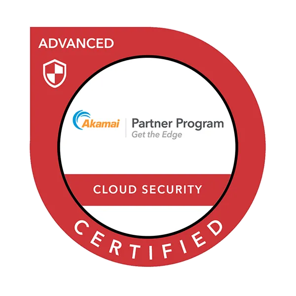 Maik Ellerbrock's verified Akamai Partner Advanced Cloud Security badge issued by Akamai