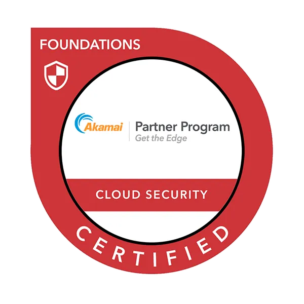 Maik Ellerbrock's verified Akamai Partner Foundations Cloud Security badge issued by Akamai