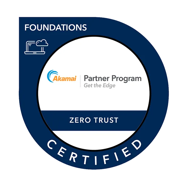 Maik Ellerbrock's verified Akamai Partner Foundations Zero Trust badge issued by Akamai