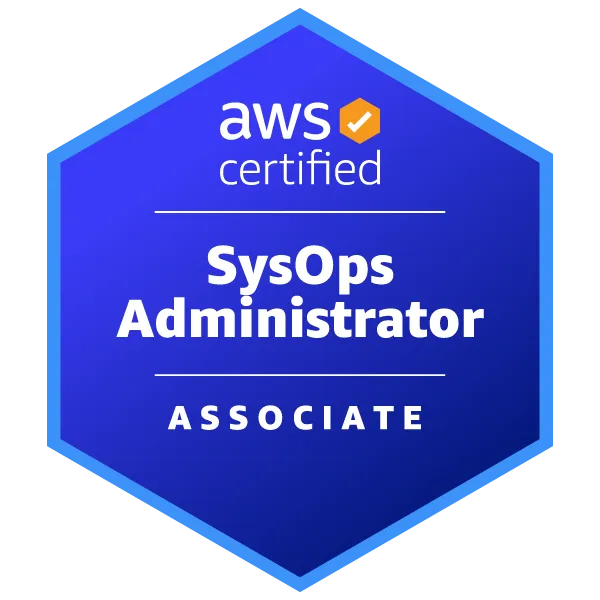 Maik Ellerbrock's verified AWS Certified SysOps Administrator – Associate badge issued by Amazon Web Services Training and Certification