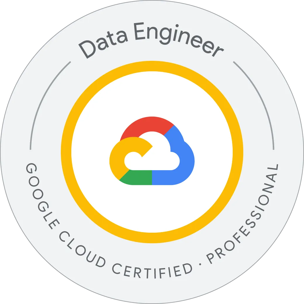 Maik Ellerbrock's verified Professional Data Engineer Certification badge issued by Google Cloud